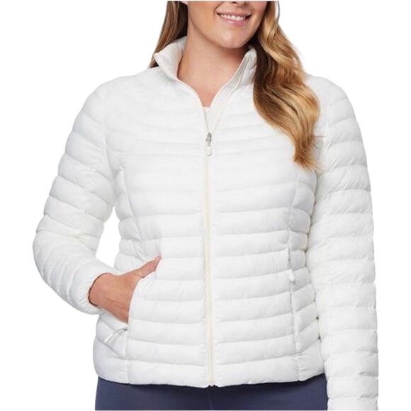 32 Degrees Heat Puffer Jacket Womens XL Gorpcore Lightweight Packable - Picture 1 of 8